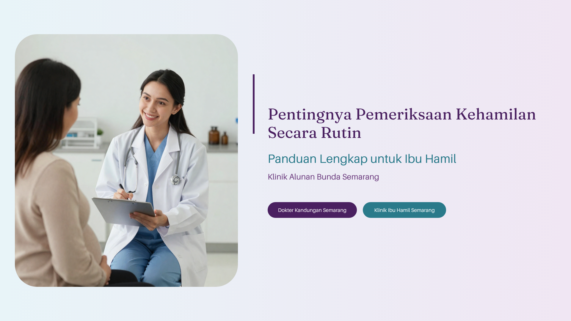 Pentingnya Pemeriksaan Kehamilan Secara Rutin