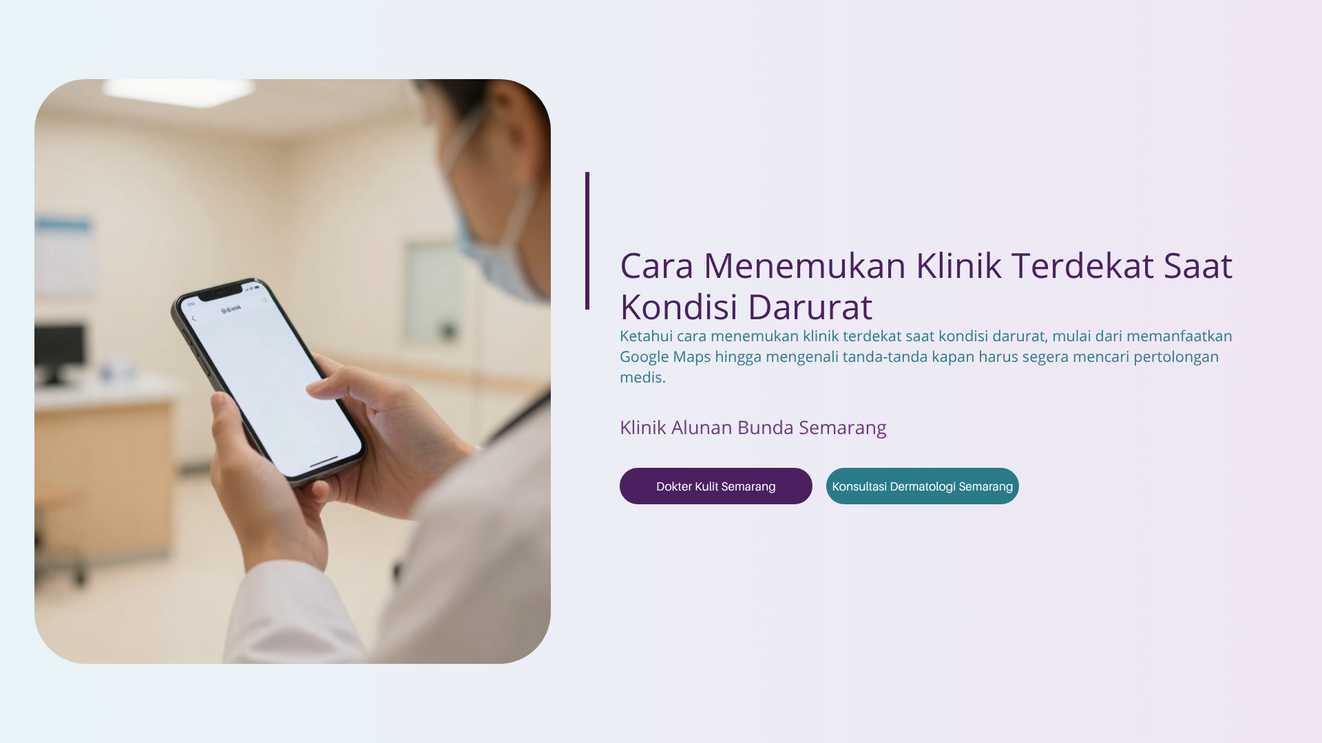 Cara Menemukan Klinik Terdekat Saat Kondisi Darurat