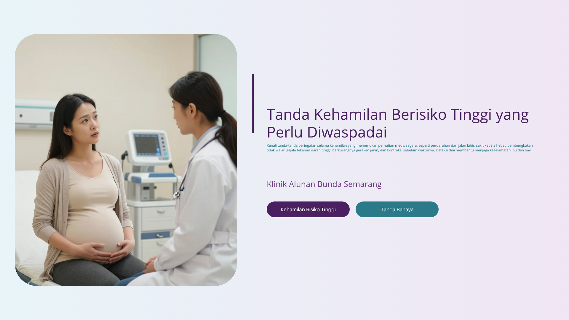 Tanda Kehamilan Berisiko Tinggi yang Perlu Diwaspadai