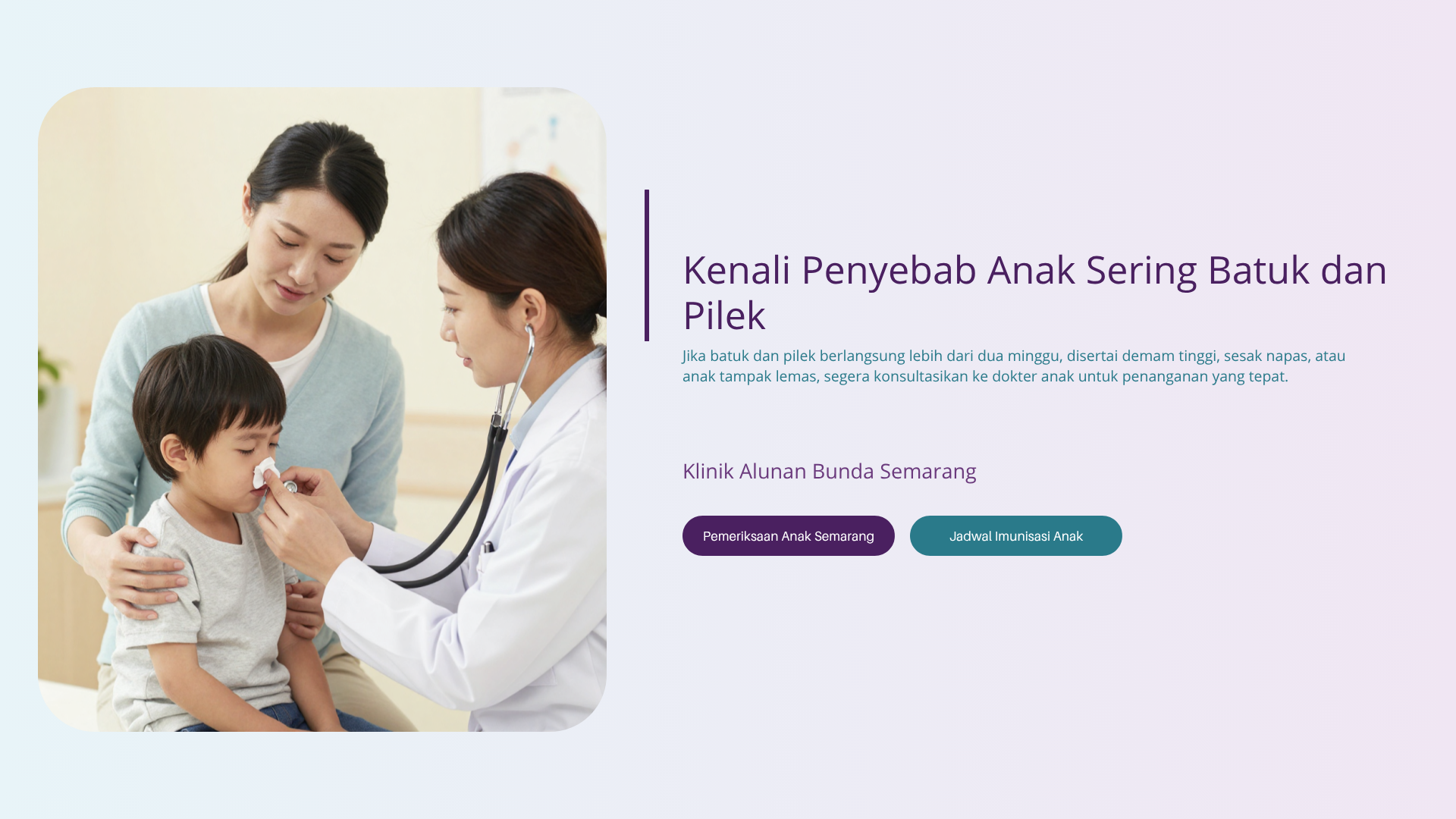 Penyebab Anak Sering Batuk dan Pilek