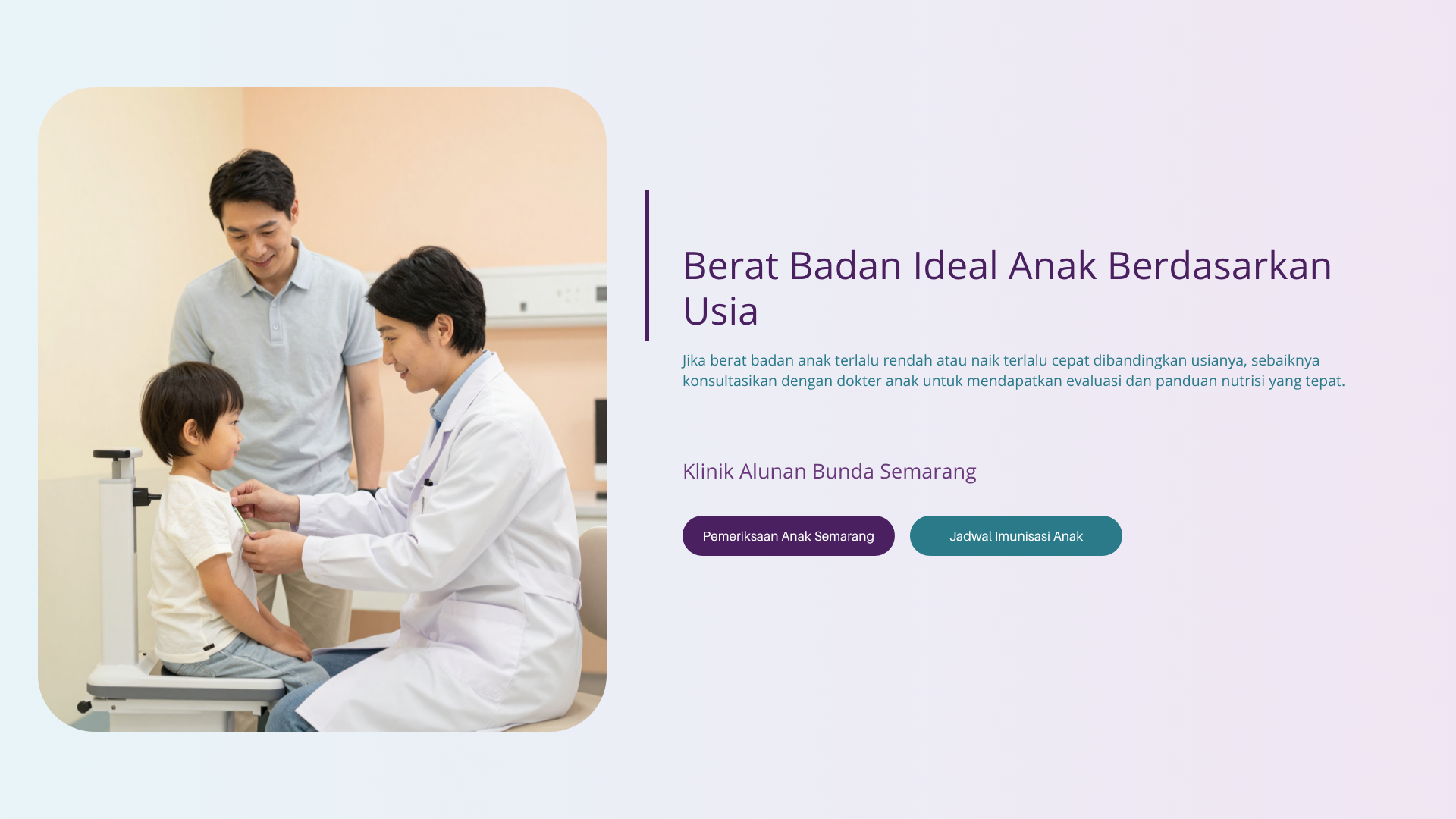 Berat Badan Ideal Anak Berdasarkan Usia