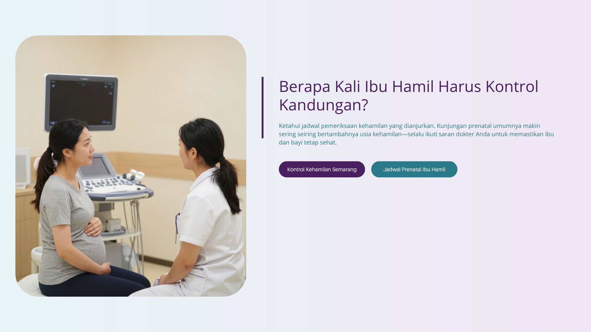 Berapa Kali Ibu Hamil Harus Kontrol Kandungan?