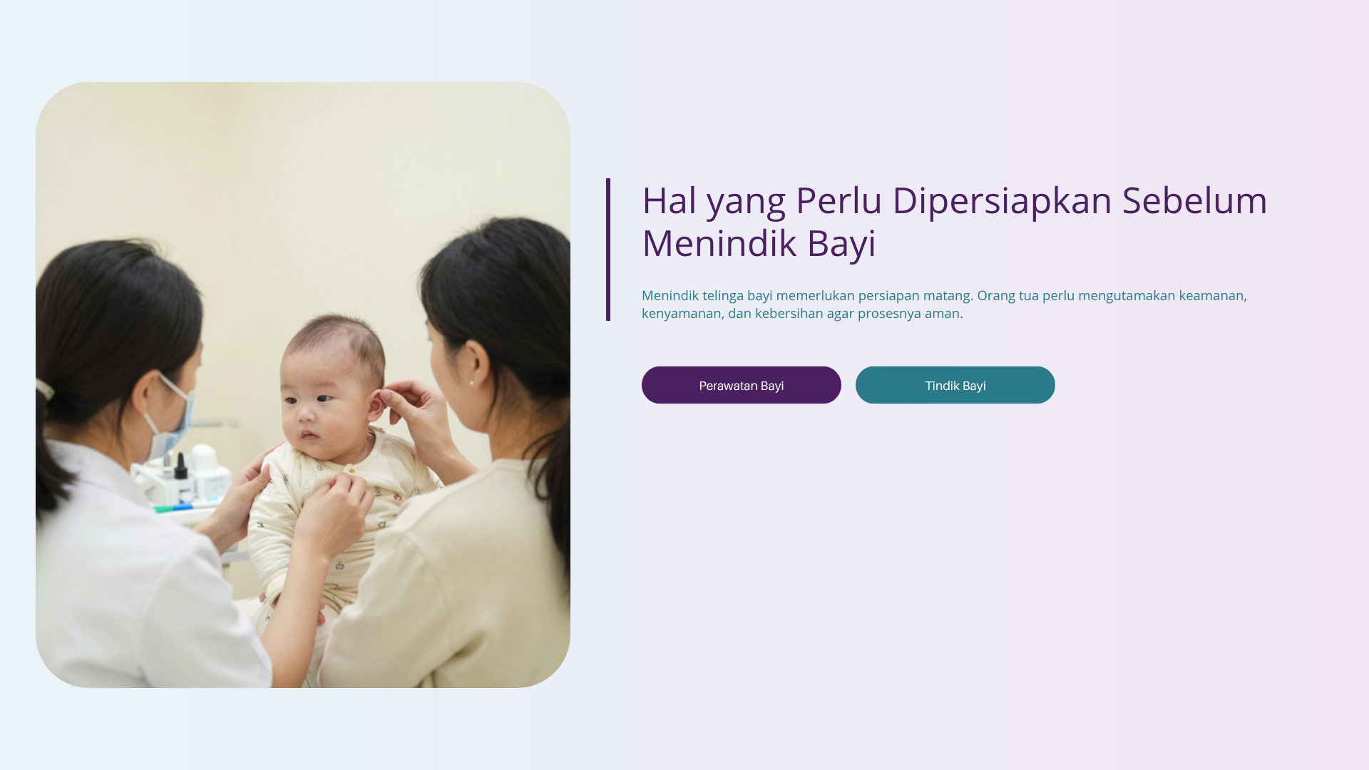 Hal yang Perlu Dipersiapkan Sebelum Menindik Bayi