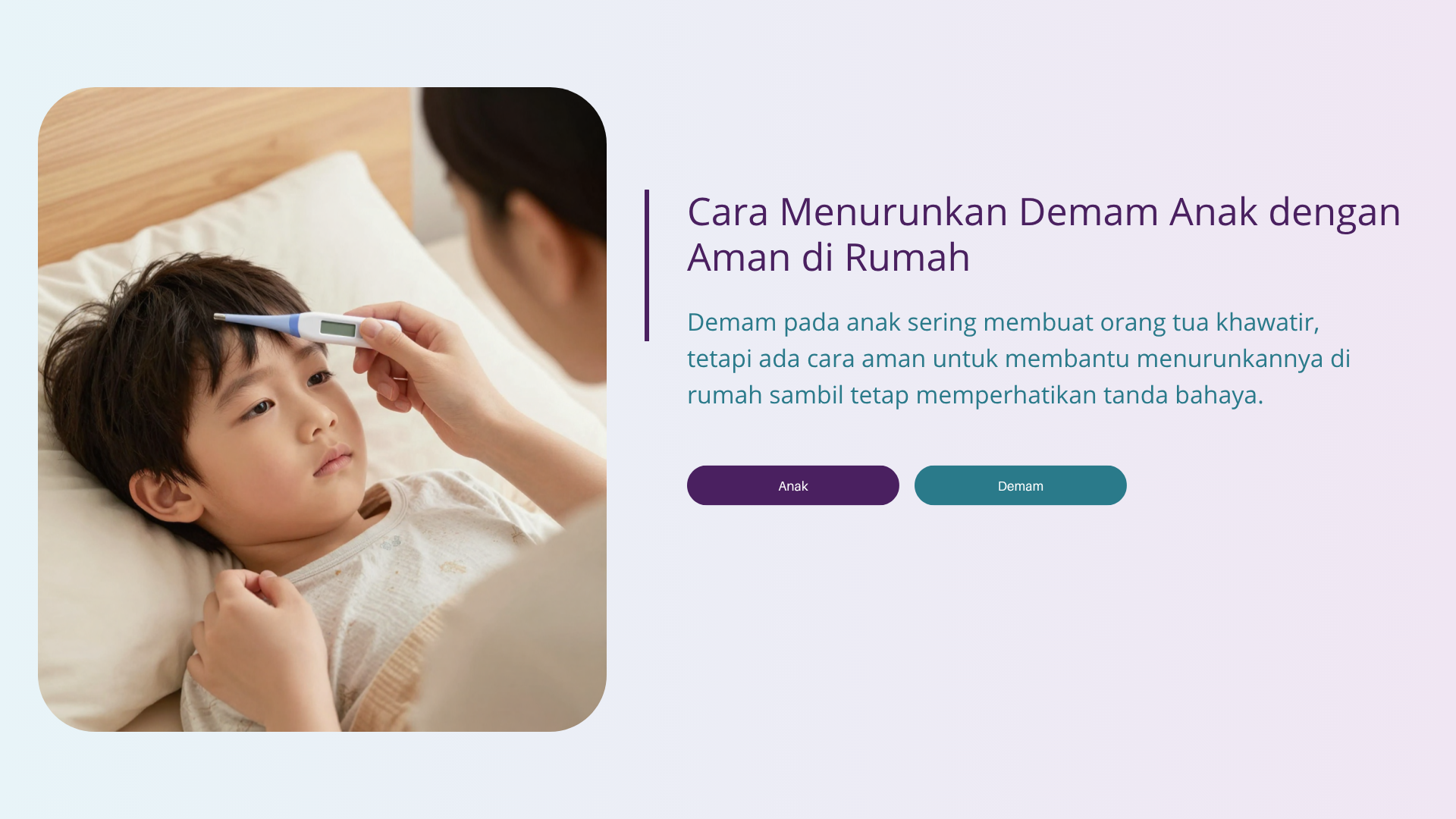 Cara Menurunkan Demam Anak dengan Aman di Rumah
