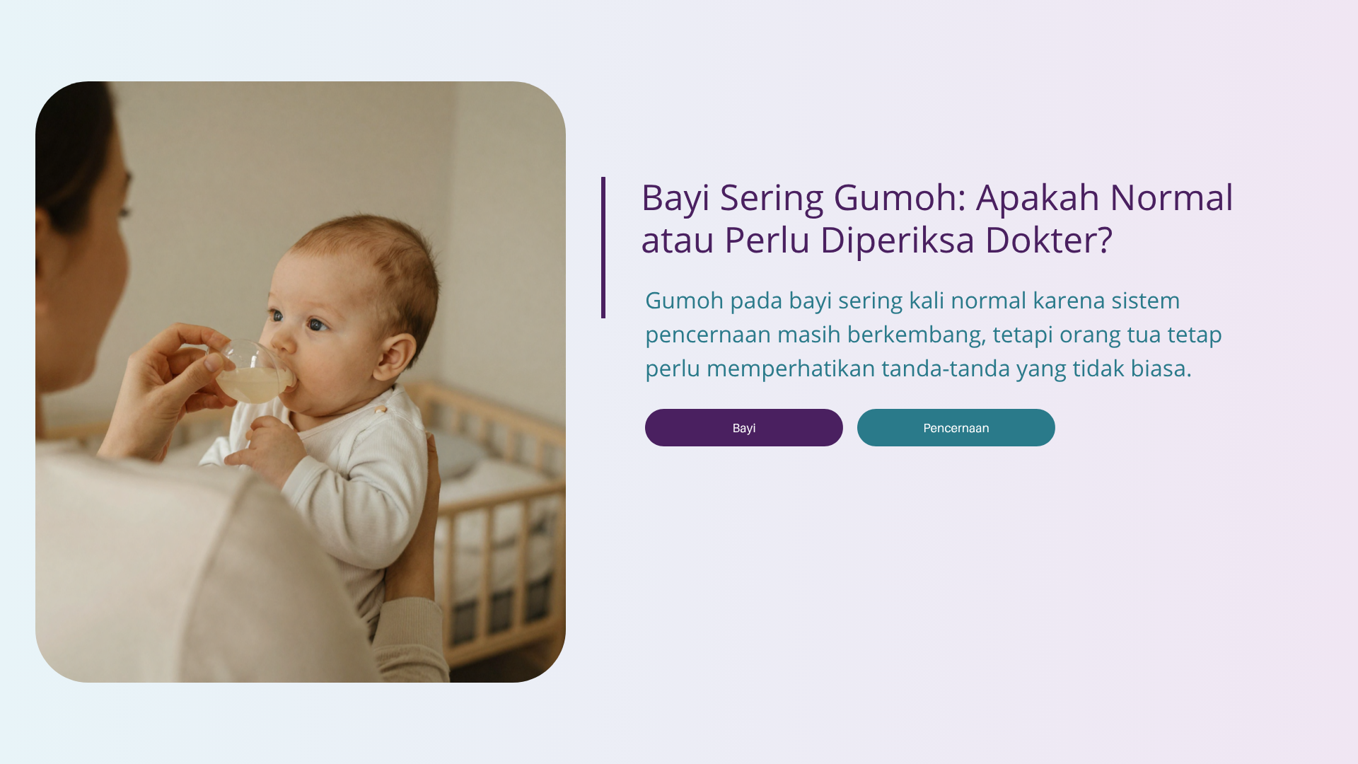 Bayi Sering Gumoh: Apakah Normal atau Perlu Diperiksa Dokter? - Klinik Alunan Bunda Semarang