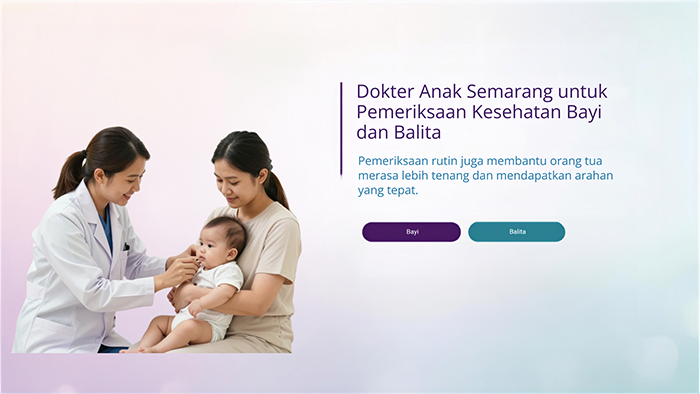 Dokter Anak Semarang untuk Pemeriksaan Kesehatan Bayi dan Balita
