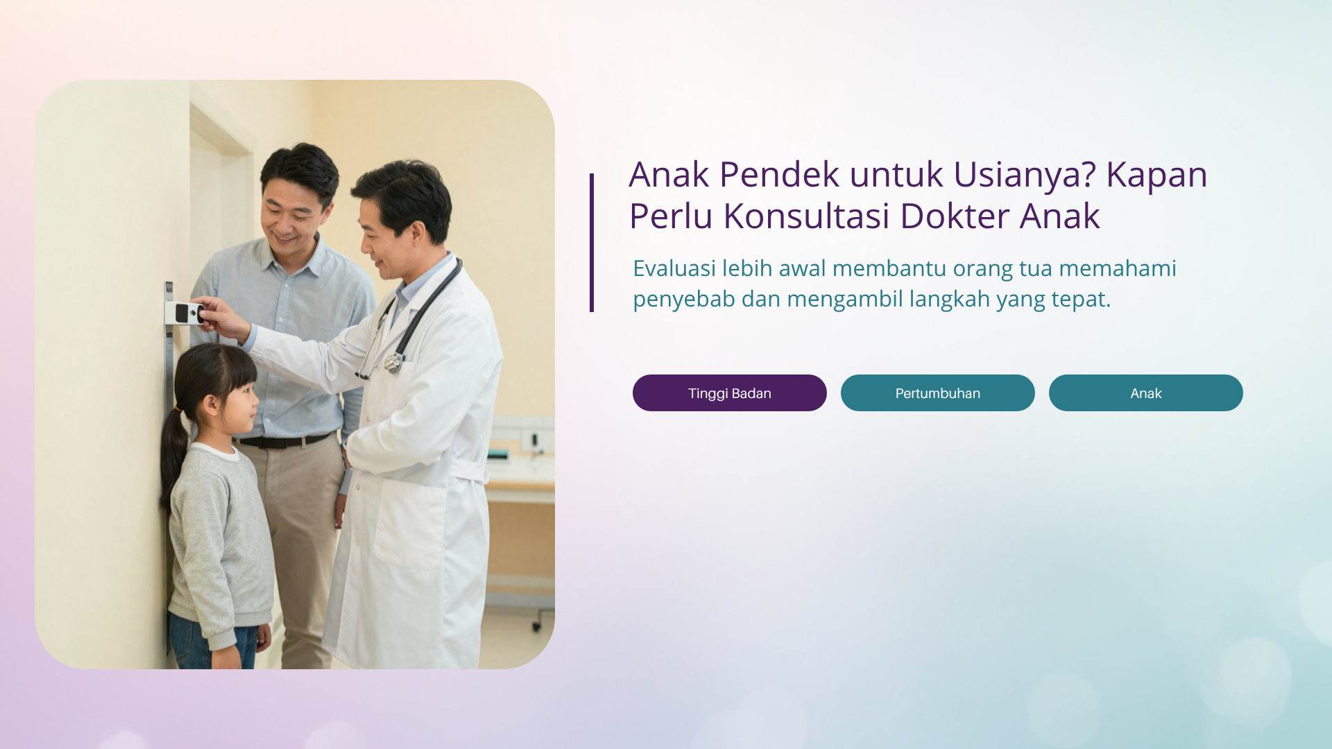 Anak Pendek untuk Usianya? Kapan Perlu Konsultasi Dokter Anak