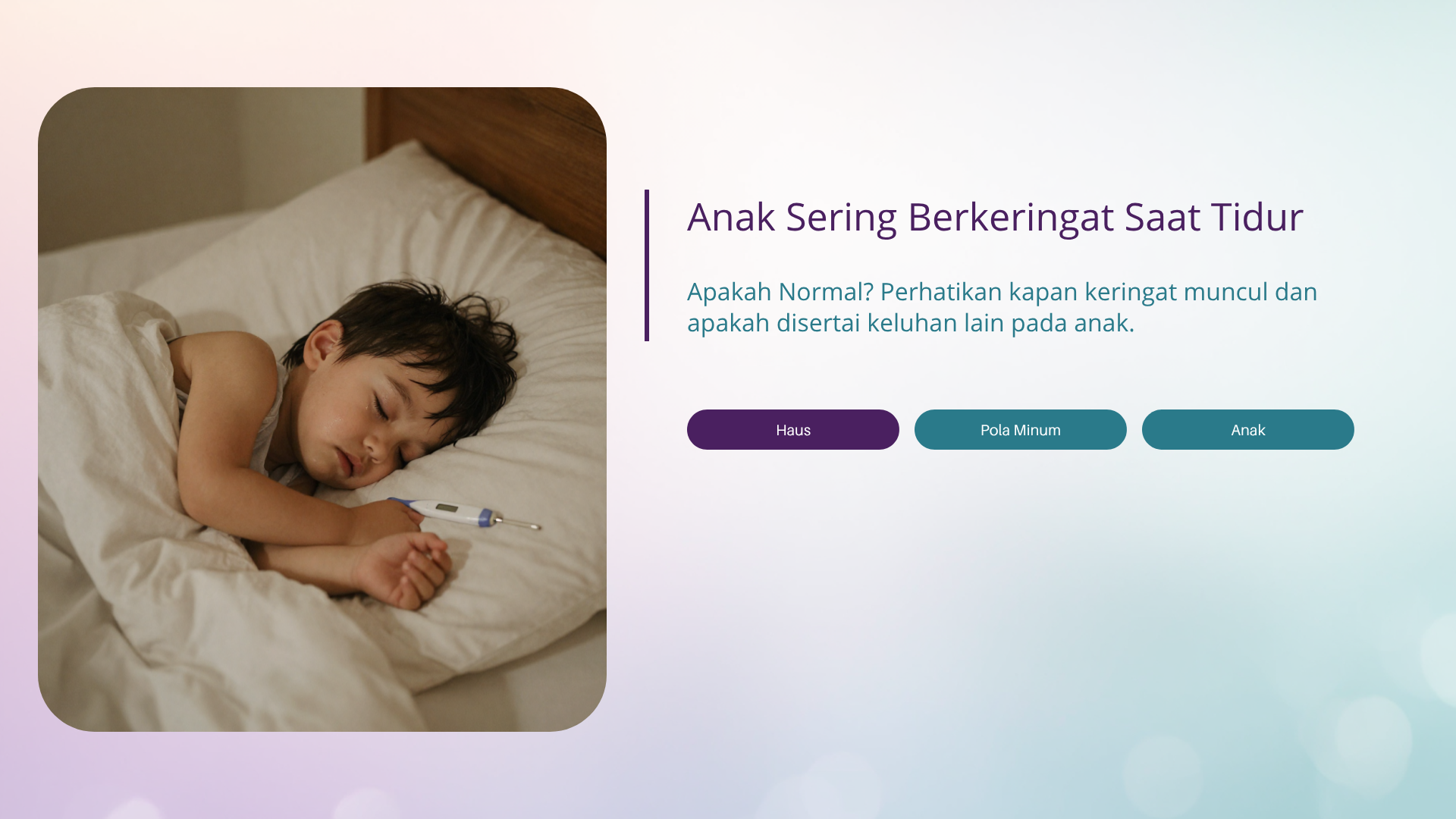 Anak Sering Berkeringat Saat Tidur, Apakah Normal?