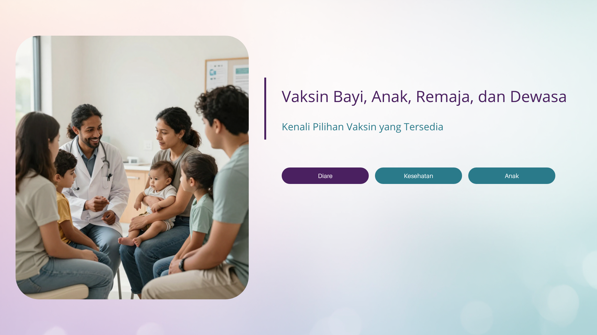 Vaksin Bayi, Anak, Remaja, dan Dewasa: Kenali Pilihan Vaksin yang Tersedia