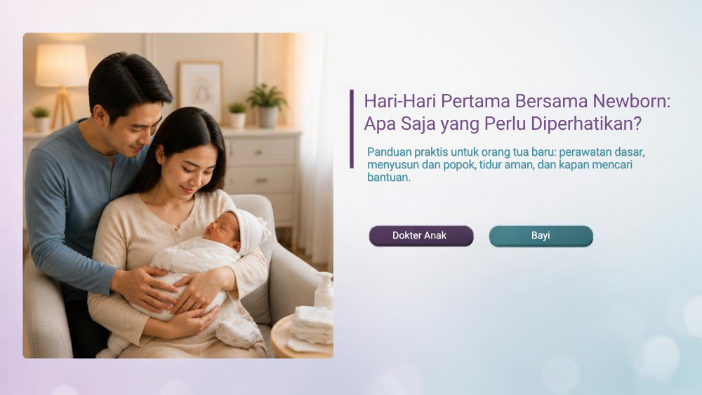 Hari-Hari Pertama Bersama Newborn: Apa Saja yang Perlu Diperhatikan?