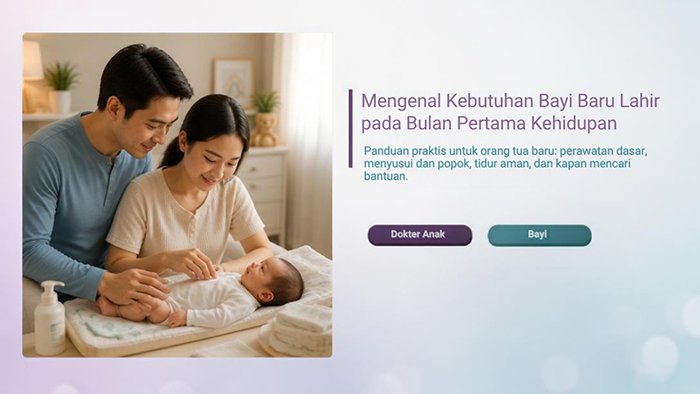 Mengenal Kebutuhan Bayi Baru Lahir pada Bulan Pertama Kehidupan