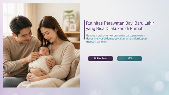 Rutinitas Perawatan Bayi Baru Lahir yang Bisa Dilakukan di Rumah