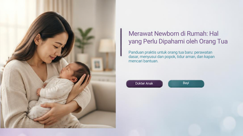 Merawat Newborn di Rumah: Hal yang Perlu Dipahami oleh Orang Tua