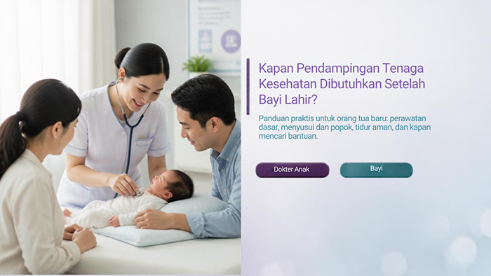 Kapan Pendampingan Tenaga Kesehatan Dibutuhkan Setelah Bayi Lahir?