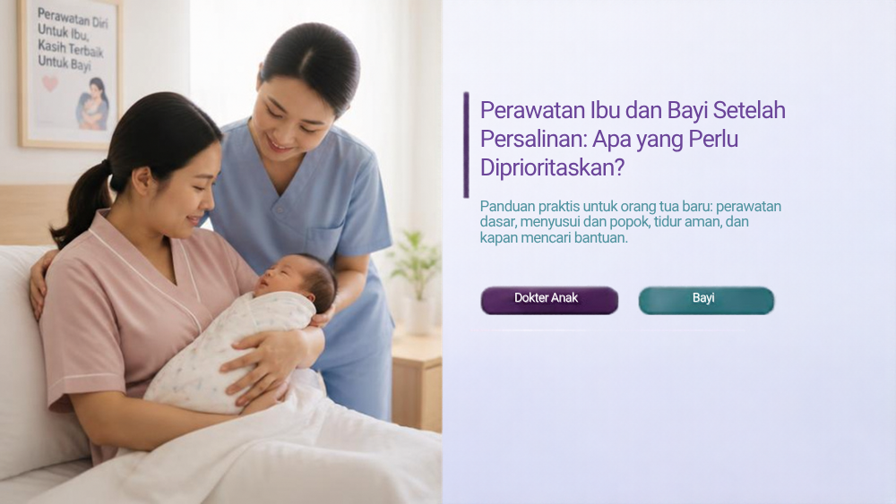 Perawatan Ibu dan Bayi Setelah Persalinan: Apa yang Perlu Diprioritaskan?