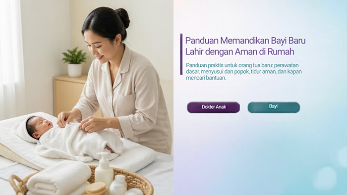 Panduan Memandikan Bayi Baru Lahir dengan Aman di Rumah
