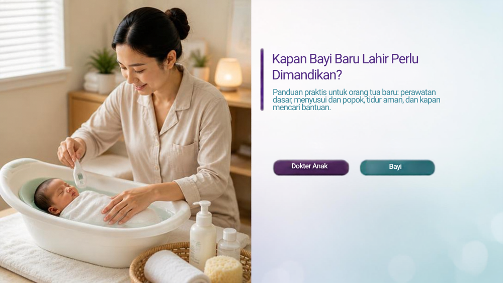 Kapan Bayi Baru Lahir Perlu Dimandikan?