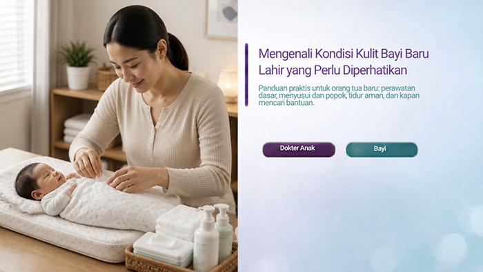 Mengenali Kondisi Kulit Bayi Baru Lahir yang Perlu Diperhatikan