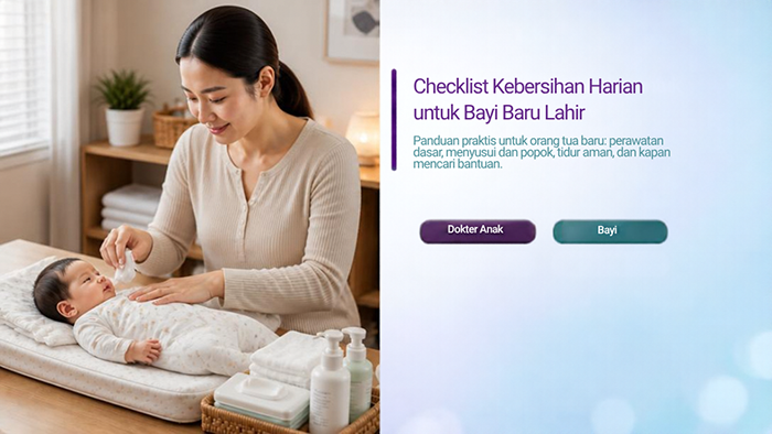 Checklist Kebersihan Harian untuk Bayi Baru Lahir