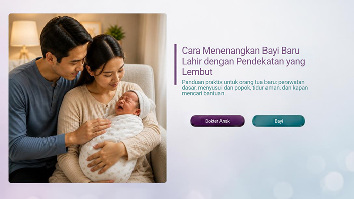 Cara Menenangkan Bayi Baru Lahir dengan Pendekatan yang Lembut