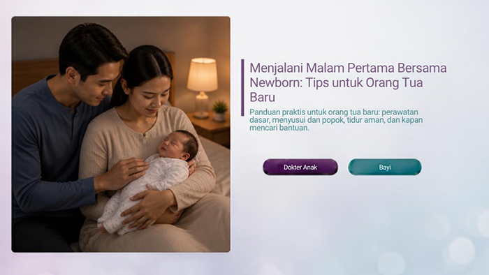 Menjalani Malam Pertama Bersama Newborn: Tips untuk Orang Tua Baru