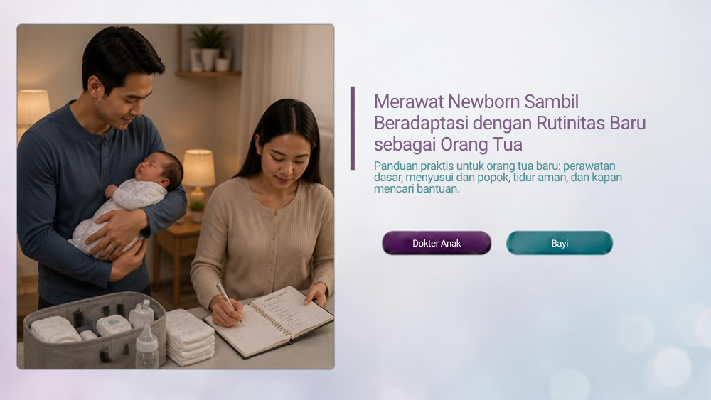 Merawat Newborn Sambil Beradaptasi dengan Rutinitas Baru sebagai Orang Tua