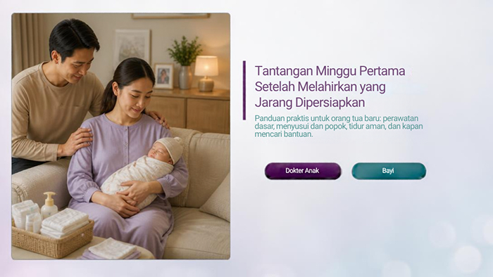 Tantangan Minggu Pertama Setelah Melahirkan yang Jarang Dipersiapkan
