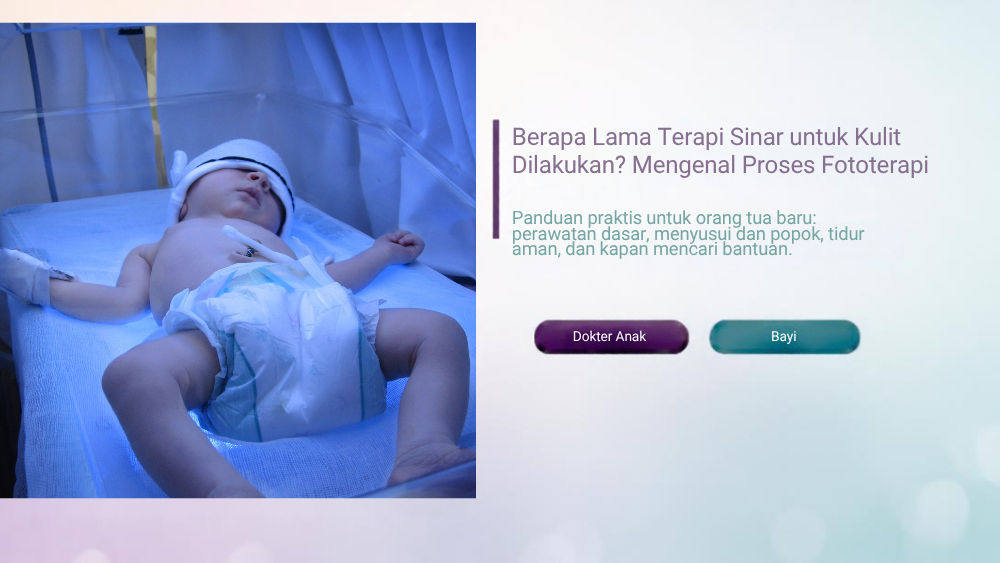 Berapa Lama Terapi Sinar untuk Kulit Dilakukan? Mengenal Proses Fototerapi